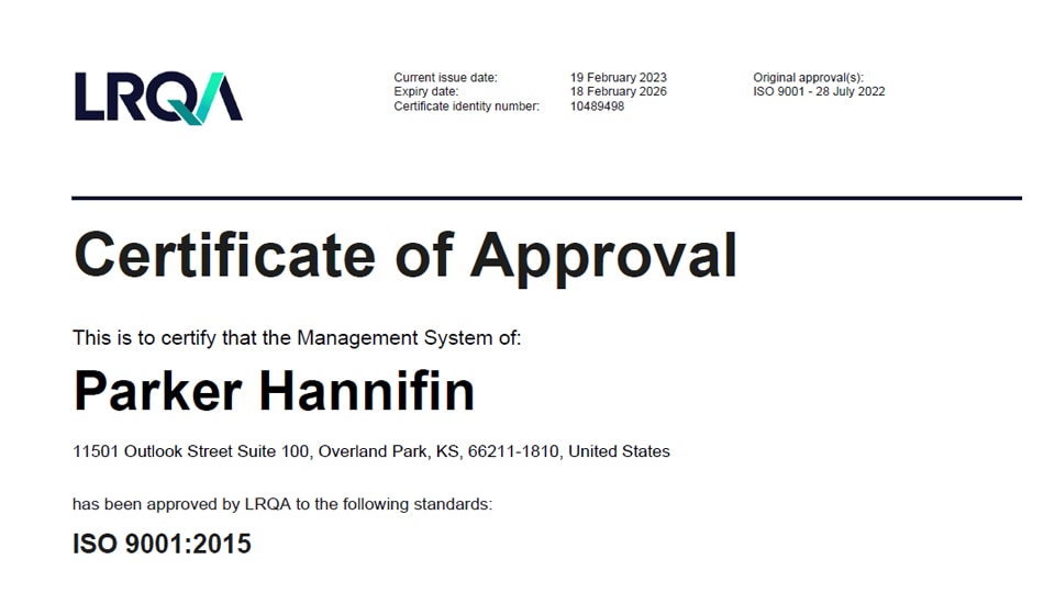 Solutions Industrial Gas Filtration & Generation Division Parker US